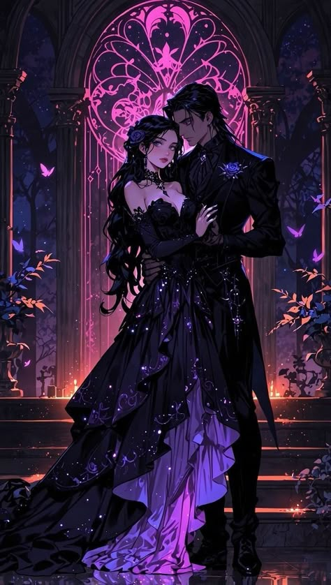 Fantasy Romance Couples, Dark Fantasy Couple Art, Dark Fantasy Romance Art, Gothic Couple Aesthetic, Dark Romance Wallpaper, Gothic Romance Aesthetic, Dark Romance Art, Halloween Romance, Fantasy Romance Art