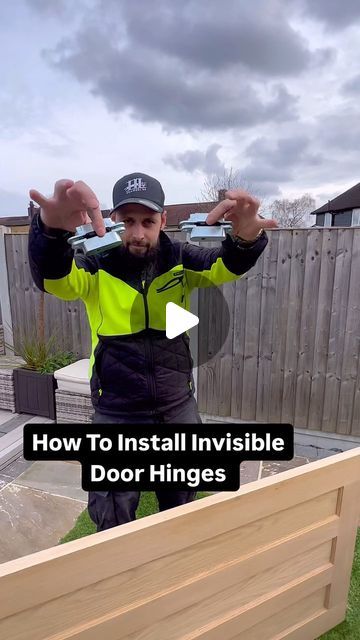 The Home Improvements Channel UK on Instagram: "How To Install Invisible Door Hinges   #how #howto #homeimprovement #doityourself #diy #carpentry #carpenter #wood #woodworking #build #builder #reels" Diy Jib Door, Hiding A Door, Invisible Doors Interior, Invisible Doors Ideas, Hinges Diy, Hidden Door Hinges, Diy Carpentry, Invisible Hinges, Secret Doors