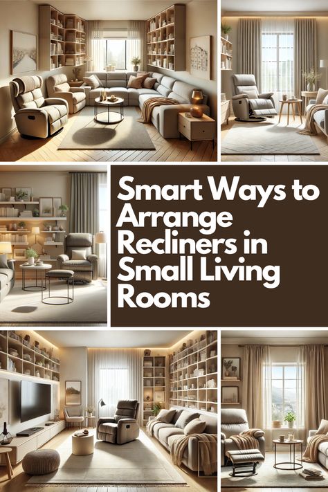 Wondering how to fit recliners into a small living room? Discover clever layout ideas that combine comfort and style! From C-shape and L-shape arrangements to floating layouts and zoning techniques, these tips help you maximize space without compromising coziness. Learn how to incorporate additional furniture and lighting for a perfectly balanced design. Click to explore all the creative solutions for your compact living room! Small L Shape Living Room Ideas, Living Room With 2 Recliners, Living Room Sofa And Chair Layout, Furniture Layout For Small Living Room, 2 Living Rooms In One Space, Small Living Room With Fireplace Layout, Arranging Furniture In Small Living Room, 2 Recliners In Living Room Layout, Living Room Couch And Two Chairs