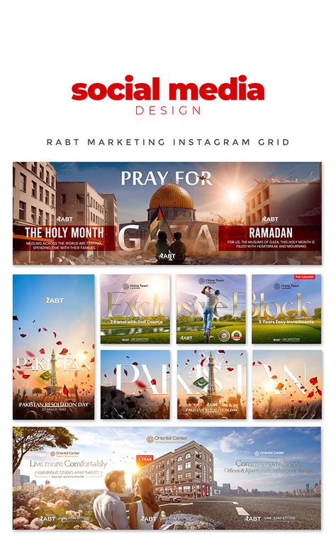 Instagram Grid Design Social Media Design Grid post Grid Posts Instagram, Instagram Grid Design Ideas, Photography Social Media Design, Fb Ads Design Ideas, 3 Grid Instagram Post, Insta Grid Ideas, Social Media Grid Design, Social Media Grid, Creative Social Media Post Design