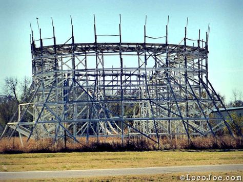 The Remnants Of Joyland Amusement Park Are Haunting Joyland Amusement Park, Random City, Kansas Attractions, Arizona Ghost Towns, Kansas Photos, Welcome To My Dark Side, Wooden Roller Coaster, Abandoned Theme Parks, Abandoned Cities