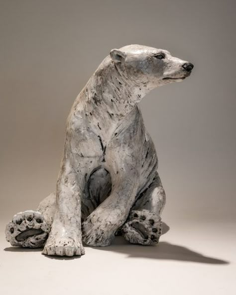 Animal Sculpture Sale - Nick Mackman Animal Sculpture Wolf Sculpture, Sculpture Exhibition, Bear Statue, Soapstone Carving, Clay Works, Pottery Animals, Bear Sculptures, Ceramic Art Sculpture, Sculptures Céramiques