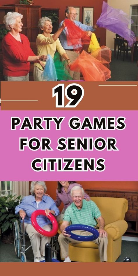 Bring joy and laughter to your next gathering with our selection of Party Games for Senior Citizens! These games are tailored for ease of play and engagement, perfect for seniors to enjoy and interact. From classic card games to gentle physical activities, our ideas are sure to provide fun and foster a lively atmosphere. Ideal for social events, these games will make any senior's party a hit! Senior Citizens Christmas Games, Indoor Activities For Seniors, Games To Play With Seniors, Party Games For Seniors, Games For Senior Citizens, Games For Seniors, Alzheimers Caregivers, Fall Festival Games, Activities Director