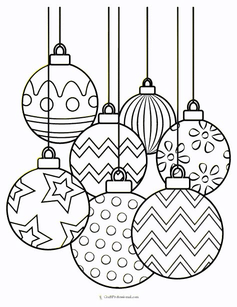 Seven round, patterned Christmas ornaments coloring page Christmas Coloring Pages Bold And Easy, Christmas Themed Coloring Pages, Free Christmas Coloring Sheets Printable, December Colouring Pages, Hot Cocoa Coloring Page Free Printable, Christmas Easy Coloring Pages, Coloring Pages Christmas Easy, Winter Holiday Coloring Pages, Happy Holidays Coloring Pages