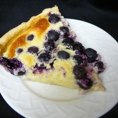 Blueberry Custard Pie, Blueberry Custard, Blueberry Pudding, Custard Pie Recipe, Meringue Pie Recipes, Lemon Custard, Pudding Pies, Blueberry Desserts, Lemon Dessert Recipes