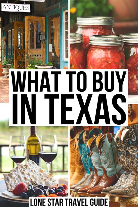 Wondering what to buy in Texas during your trip to the Lone Star State? We've rounded up the best Texas souvenirs here!  best things to buy in texas | shopping in texas | texas shopping guide | texas souvenir guide | souvenir ideas texas | texas souvenir ideas | texas souvenirs for kids | best texas souvenirs for gifts | Travel To Texas, Texas Gifts Ideas, Texas Souvenirs Ideas, Texas Trips Bucket Lists, Road Trip Texas, Texas Vacation Spots, Usa Trips, Texas Bucket List, Souvenir Ideas