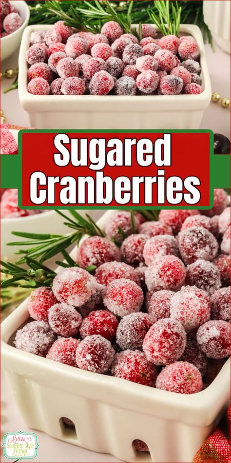 Sugared Cranberries Sugared Rosemary And Cranberries, Cranberry Celebration Kroger, How To Make Sugared Cranberries, Sugar Cranberries Garnish, Frozen Sugared Cranberries, Viral Cranberries, Sugar Cranberries Recipe, Drunken Cranberries, Sugared Cranberries Recipe