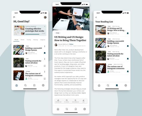 Blog App UI Design | Behance Blog Ui Design, News App Ui, Uxui Design, Ios App Ui, App Wireframe, Web App Ui Design, Mobile Layout, Social App Design, Hotel Booking App