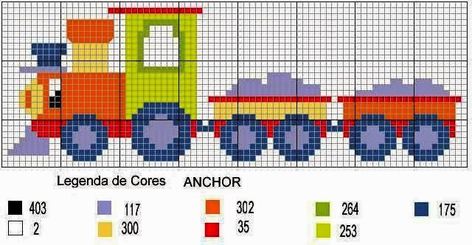 **Blog Amor Perfeito** Gráficos de ponto cruz: Trenzinhos Hedgehog Valentine, Train Cross Stitch Pattern, Snowflake Cross Stitch, Elephant Cross Stitch, Disney Cross Stitch Patterns, Baby Boy Knitting Patterns, Tiny Cross Stitch, Baby Cross Stitch Patterns, Baby Boy Knitting