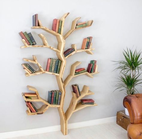 934 mentions J’aime, 3 commentaires - Almond Design (@almondesign) sur Instagram : "The Elm Tree Bookshelf by BespOak Interiors. #Almondesign" Tree Bookcase, Tree Bookshelf, Tree Shelf, Elm Tree, Hiasan Bilik Tidur, Interior Design Per La Casa, Bookshelf Design, Bookshelves Diy, Rustic Shelves