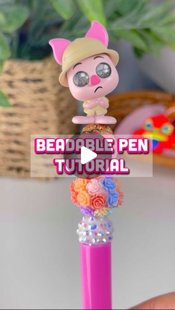 Reyna | DIY Crafter on Instagram: "How to make a beadable pen tutorial. These are super easy to make and really fun too! These beaded pens can be given as gifts or made for your small business.  I made the tinker bell pen for my daughter and Harry Potter pen for my son. Let me know if you want any links to the supplies used.  #beadedpens #beadablepens #disneydoorables #beads #beading #diycrafts #diytutorial #funcrafts" Harry Potter Pen, Mindful Crafts, Disney Pens, Pen Tutorial, Diy Pens, Bead Pens, Diy Nursing, Pen Toppers, Toppers Diy