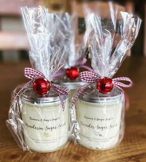 Sugar scrub gift for her teacher christmas gifts coworker | Etsy Ringwood Nj, Coworkers Christmas, Small Christmas Gifts, Christmas Gifts For Coworkers, Teacher Christmas Gifts, Jar Gifts, Homemade Christmas Gifts, Teacher Christmas, Homemade Christmas