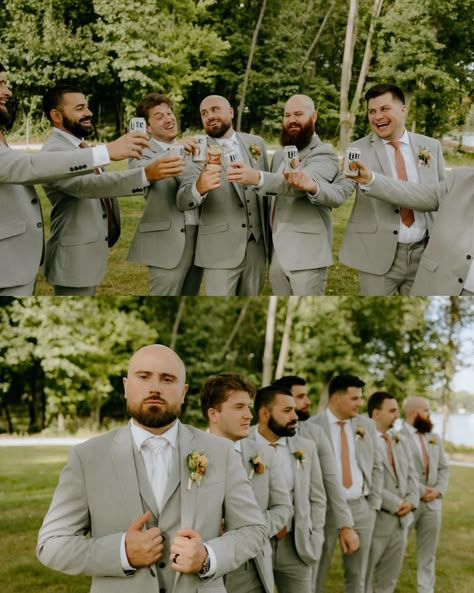 Must Need Wedding Pictures, Wedding Picture Groomsmen, Wedding Photo With Wedding Party, Wedding Day Pictures With Family, Big Wedding Party Photos, Wedding Photo Ideas Rustic, Country Wedding Party Photos, Entire Wedding Party Photos, Outdoor Bridal Party Photos