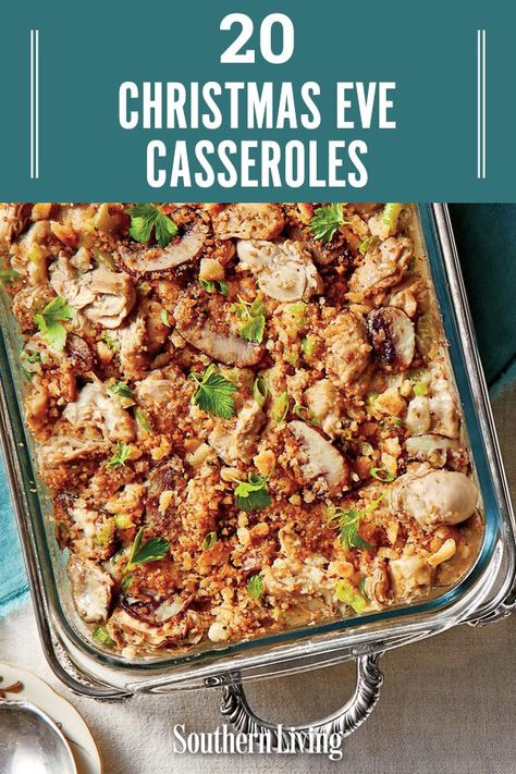 With these Christmas casserole recipes, you can feed and satisfy a large crowd, whether it’s at a laid-back gathering or an elaborate dinner party. These casseroles are quick and easy to make, making them ideal for December 24. #christmas #christmasrecipe #holidaydinner #christmasevecasserole #easycasserolerecipes #southernliving Crowd Pleasing Recipes Dinners Families, Easy Dinner Large Family, Easy Dinner For Large Crowd, Crockpot Christmas Casserole, Casserole Party Ideas, Easy Meal For Large Family, Food For Christmas Eve Party, Casseroles For A Crowd Potluck Recipes, Hot Dish For A Crowd