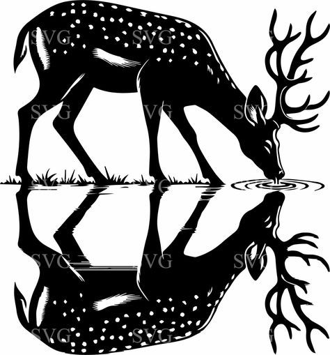 Free Silhouette Designs, Deer Stencil, Majestic Deer, Deer Svg, Bridal Invitations, Tree Svg, Themed Crafts, Handmade Artwork, Layer Design