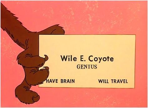 Have brain. Will travel. Us too, Wile E. #monday #findings #taxday #travel Warner Bros Cartoons, Wile E Coyote, Merrie Melodies, Looney Tunes Cartoons, Vintage Cartoons, Classic Cartoon Characters, Old Cartoons, Warner Brothers, Road Runner