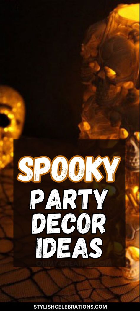 Spooky Party Decor Ideas Cheap Diy Halloween, Cheap Halloween Diy, Cheap Diy Halloween Decorations, Halloween Decoration Ideas, Spooky Party, Party Decoration Ideas, Party Decor Ideas, Cheap Diy, Diy Halloween Decorations