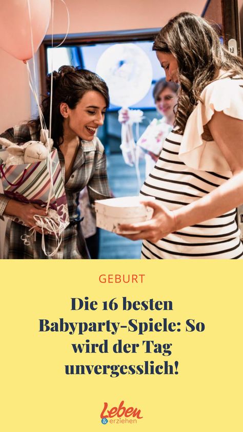 Ihr wollt für eine werdende Mama eine Babyparty mit Spielen ausrichten? Es gibt viele schöne Ideen – die 13 besten Spiele für dieses Event findet ihr hier ... Babyshower Party, Baby Party, Gender Reveal, Quick Saves