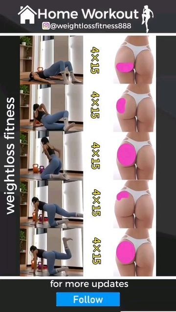 Bigger Buttocks Workout Exercises, Weight Motivation, Morning Workouts, Glute Exercises, Fitness Home, Breast Workout, Buttocks Workout, Quick Workout Routine, Workout Without Gym