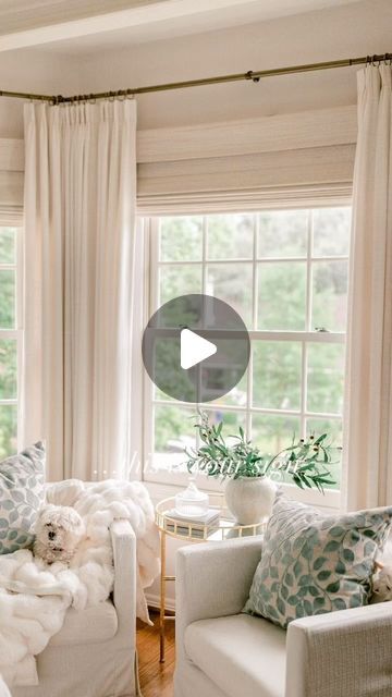 Kinsey Walsh | Home Decor • Design on Instagram: "✨ If you need more light in your home but still want the option for privacy, try switching out your shutters for drapes + shades. They look so beautiful and the shutters were hiding our pretty windows + view! ✨  🔗 comment SHOP for links or find them in my Amazon Storefront (under “photos”)  #Fountitonamazon #homedecor #homeinspo #interiordesign #amazonhome #ltkhome #ltkunder100 #homedesign" Roman Shade With Curtains, Bay Window Roman Shades, Amazon Drapes, Outside Mount Roman Shades, Natural Paper, Bamboo Shades, Roman Shade, Big Windows, Porch Design