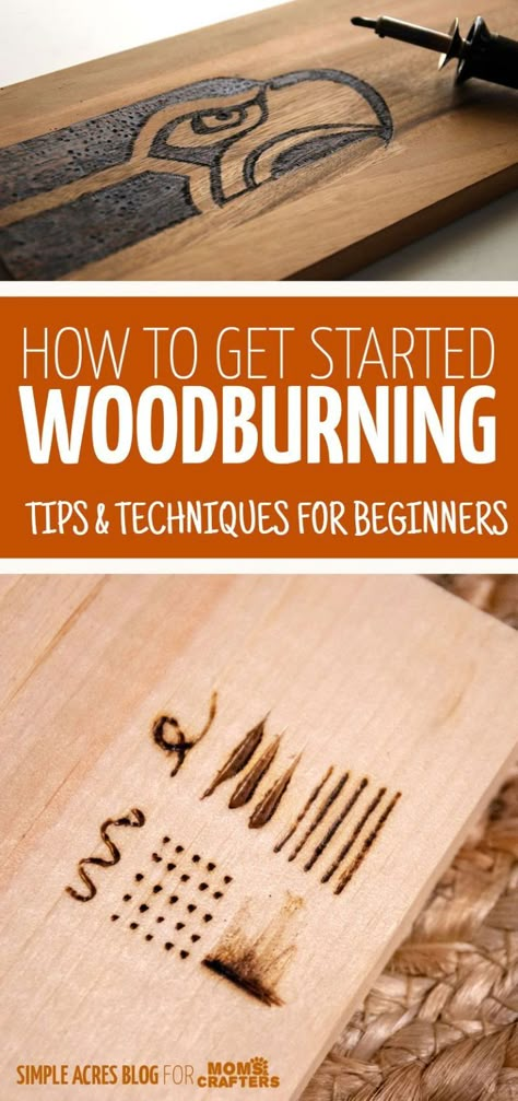 click for woodburning tips and techniques for beginners! Make your own wood burning signs and spoons, and more as DIY gifts! #woodburning #pyrography Beginner Wood Burning, Wood Burning Tips, Wood Burning Techniques, Woodburning Ideas, Wood Burning Projects, Burning Wood, Wood Crafting Tools, Intarsia Woodworking, Woodburning Projects