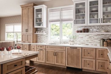 Schuler Cabinets Transitional Gallery - Other - Schuler Cabinetry Schuler Cabinets, Staining Cabinets, Oak Kitchen Cabinets, Farmhouse Kitchen Cabinets, Wood Kitchen Cabinets, Oak Kitchen, Diy Kitchen Cabinets, Kitchen Remodel Ideas, Kitchen Redo