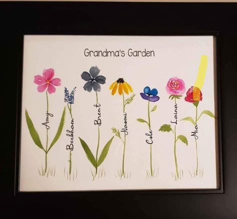 Homemade Gift For Grandma, Birthday Presents For Grandma, Diy Gifts For Grandma, Homemade Birthday Gifts, Christmas Presents For Moms, Xmas Drawing, Grandma Cards, Presents For Grandma, Grandma Birthday Card