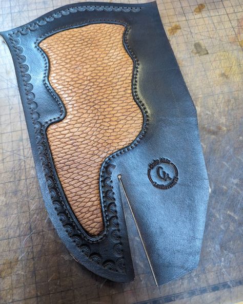 Working on a little beaver tail inlay, well actually it's not little! When I design a sheath, I love to include curves and as much of the inlay hide as possible. Then I turn it over and look at all of those little holes and ask myself what the heck I was thinking. No turning around now! I have a few projects going and they all need to be sewn today. Guess I will see what YouTube wants to teach me today 🤓 Beaver Tails, Leather Inlay, What The Heck, I Design, Ask Me, Need This, Turning, I Love, Turn Ons