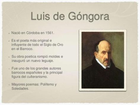 Las Soledades de Góngora: argumento - Breve biografía de Luis de Góngora Spanish Stories, Philosophers, Writers, Literature, Baseball Cards