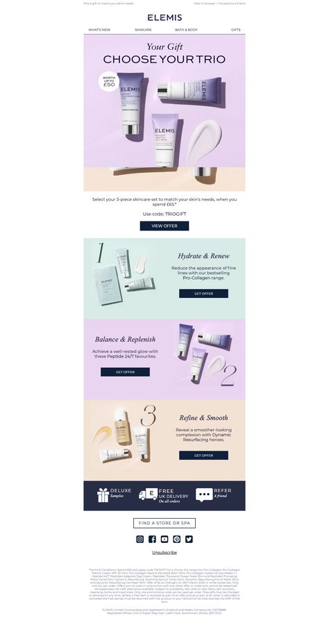 Skincare Edm Design, Electronic Direct Mail Design Layout, Newsletter Banner Design, Skincare Newsletter Design, Cosmetics Email Design, Cosmetic Email Design, Skin Care Email Design, Serum Creative Ads, Beauty Email Design