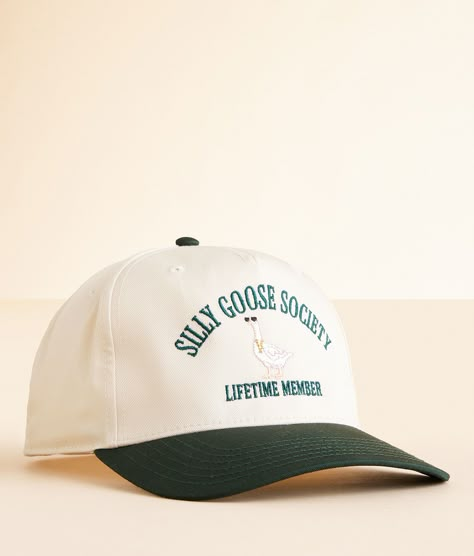 The Happiest Silly Goose Society Baseball Hat - Women's Hats in Green | Buckle Bachelorette Party Trucker Hats, Sorority Hats, Bach Gifts, Bach Gift, Free People Western, Winter Accesories, Golf Fits, Music Sketch, Winter Favorites