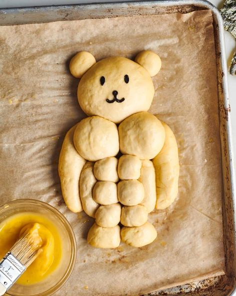 Buff Bear Bread Recipe | Kitchn Buff Bear Bread, Bear Bread Recipe, Bear Bread, Japanese Grocery, Bear Recipes, Bread Maker Recipes, Birthday Traditions, Bread Shaping, Small Microwave