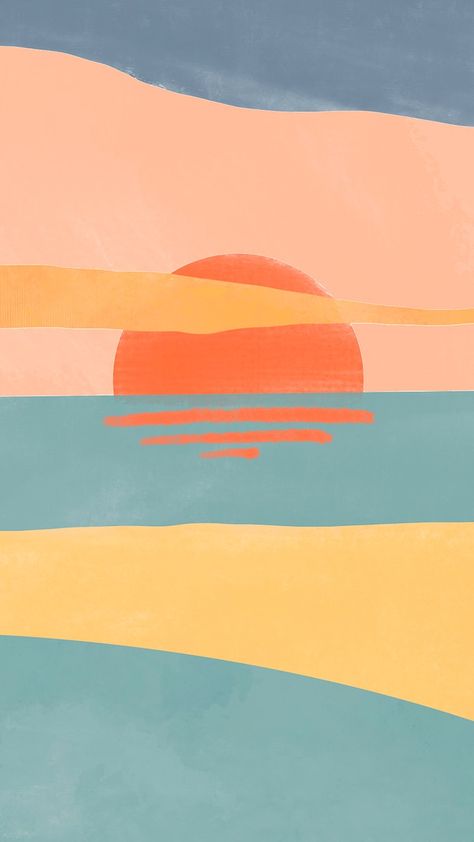 Watercolor seaside background sunset reflection | free image by rawpixel.com / ton Seaside Background, Sunset Reflection, Surf Painting, Watercolor Wallpaper Iphone, Wallpaper Sunset, Summer Aesthetics, Sunset Images, Watercolor Sunset, Sunset Background