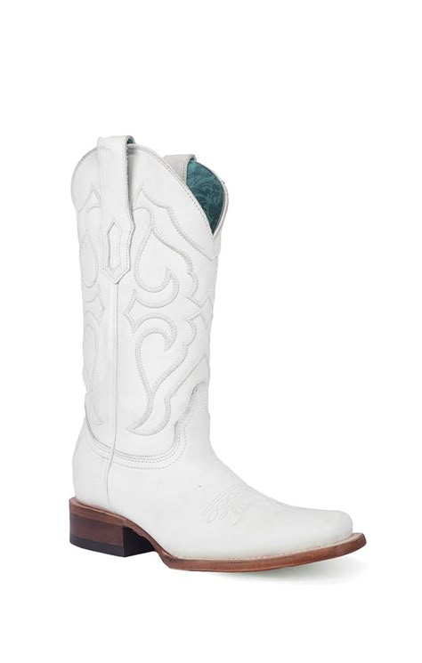 PRICES MAY VARY. SHAFT WIDTH: 13" SHAFT HEIGH: 12" CONSTRUCTION: EMBROIDERY Womens Corral Boots: Ladies Corral Western Cowboy Boots. Howdy, Cowgirl! The women’s 12” pull on leather western boots from Corral have embroidery, square toe, cowboy heel, 1 ½” heel, leather outsole and Goodyear welt. Z5183 White Vaquera Boots, Wedding Cowgirl Boots For Bride, Axo Sorority, Zach Bryan Outfits, Vaquera Boots, Zach Bryan Concert Outfit, Cowgirl Fits, White Heel Boots, Cowgirl Boots Wedding