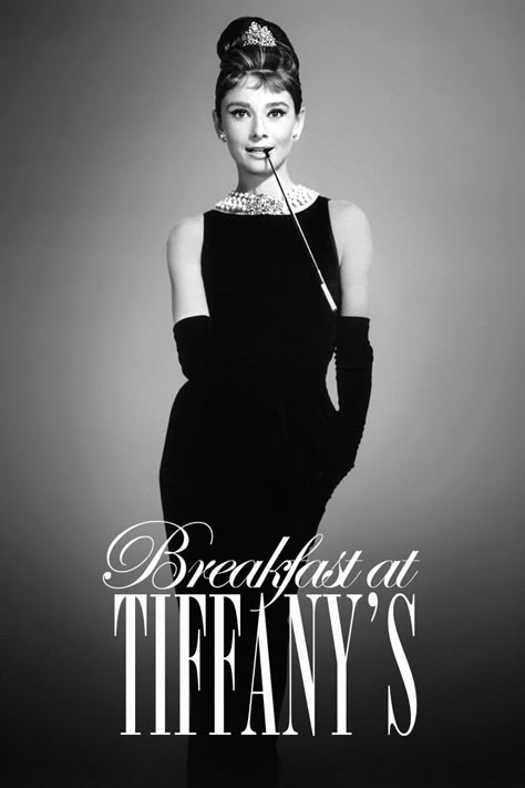 Breakfast at Tiffanys Movie Poster Breakfast At Tiffany's Poster, Breakfast At Tiffany's Movie, Best Classic Movies, Audrey Hepburn Breakfast At Tiffanys, George Peppard, Hollywood Pictures, Meme Maker, Holly Golightly, Design Guidelines