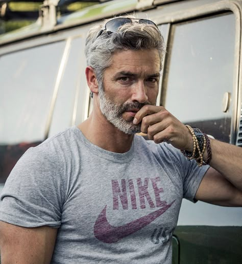 Grey Hair Men, Handsome Older Men, Silver Foxes, Beard Styles For Men, Silver Fox, Hair And Beard Styles, Beard Styles, Grey Hair, Good Looking Men