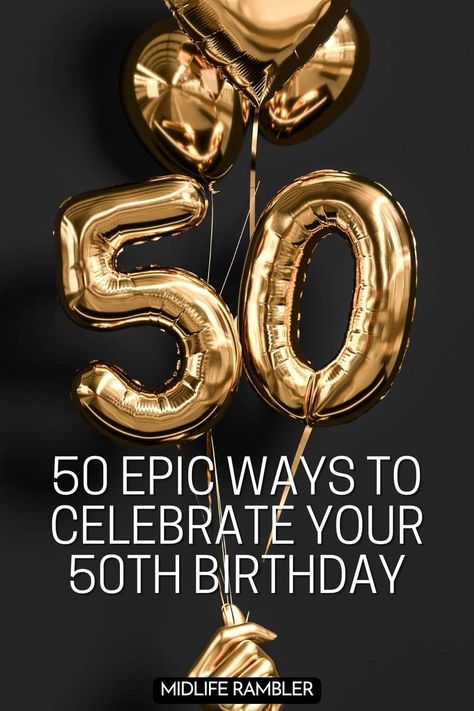 Ideas 50th Birthday For Women, 50th Celebration Ideas, How To Celebrate 50th Birthday, Countdown To 50th Birthday, Ideas For Husbands 50th Birthday, 50 Days To 50th Birthday Countdown, Low Key 50th Birthday Ideas, 50th Birthday Party Decoration Ideas, Party Ideas For 50 Year Old Women