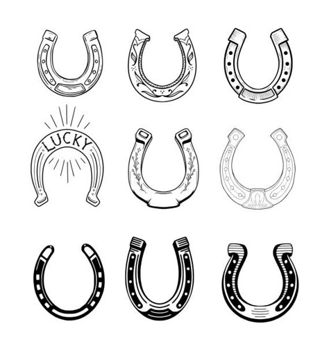 13 Horseshoe Tattoo, Horseback Riding Tattoos, Horseshoe And Cactus Tattoo, Unlucky Horseshoe Tattoo, Horse Patchwork Tattoo, Horse Shoe Line Art, Horse Shoe Flowers Tattoo, Horseshoe Flash Tattoo, Horse Shoe Meaning