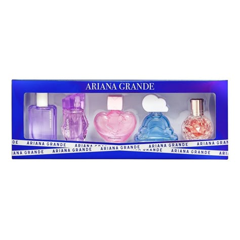 Ready for your next obsession? Make them smile with this irresistible, Ariana Grande mini fragrance collection! Perfect for the ultimate fragrance lover and sure to be the hottest gift of the season! Victoria Secret Mini Perfume Set, Ulta Gift Set, Beauty Christmas Gifts, Stuff I Want For Christmas, Realistic Christmas List, Ariana Grande Gift Ideas, Arianna Perfume, Christmas Gifts For 21 Year Old Women, Birthday List Ideas Gift