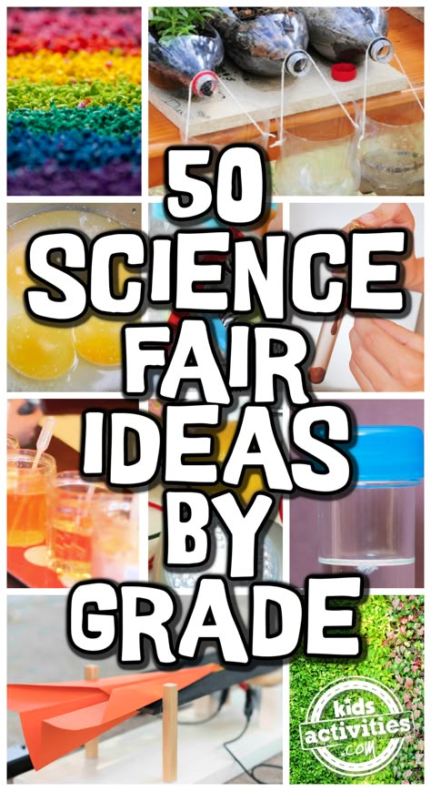 50 Easy Science Fair Projects & Ideas for All Grades • Kids Activities Blog Creative Science Fair Projects, Kindergarten Science Fair Projects, Science Fair Topics, 3rd Grade Science Projects, 6th Grade Science Projects, Winning Science Fair Projects, Middle School Science Fair Projects, High School Science Fair Projects, 4th Grade Science Projects