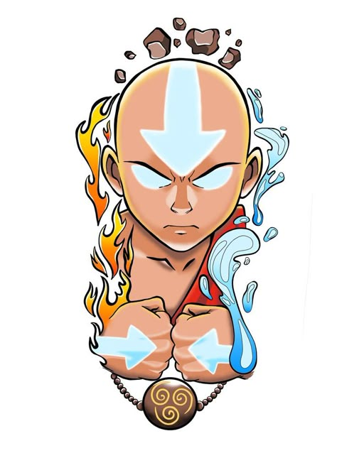 Avatar Tattoo, Avatar Ang, Tattoo Anime, Last Airbender Art, The Last Airbender Art, Avatar Cartoon, Avatar The Last Airbender Art, Anime Tattoo, Tattoo Design Book