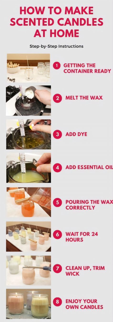 Make Scented Candles, Candle Scents Recipes, Candle Making For Beginners, Candles At Home, Diy Candles Easy, Diy Candles Homemade, Diy Aromatherapy Candles, Homemade Scented Candles, Diy Scent