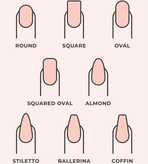 Nail shapes ✨ @ayisha_makeovers @nail_lounge_by_ayisha Diff Nail Shapes, Nails Design Christmas Simple, Nail Ideas Shapes, Artificial Nail Shapes, Different Nail Shapes Ideas, Creative Nail Art Ideas, Nail Cut Shape, Fake Nail Shapes, Nail Shapes Natural