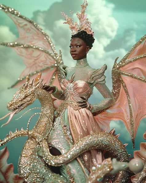 Cosmic Coco 🪐💜🧜🏽‍♀️🧚🏾‍♀️🧙🏾‍♀️🎆🧸🎠🎡👩🏾‍🚀🚀👽 (@cosmic_coco_ai) • Instagram photos and videos Extravagant Costumes, Thomas Eakins, Dragon Model, Dragon Fashion, Castle Grounds, Princess Josephine, Fae Folk, Dragon Skin, Dragon Princess