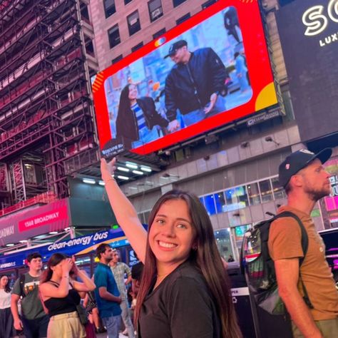 See Yourself on a Times Square Billboard in New York City Enjoy a unique experience during your visit to New York City by broadcasting and an image or video of yourself and your loved ones on a billboard in Times Square. See your chosen image projected from a 31-foot-tall screen to the hundreds of thousands of people that visit Times Square every day. Plus, your picture will be shown every hour for 24 hours, so you'll feel like a VIP more than once. *Customize your image with a frame or a li... Energy Bus, See Yourself, Clean Energy, Your Picture, The Hundreds, Me Clean, A Frame, Your Image, Times Square