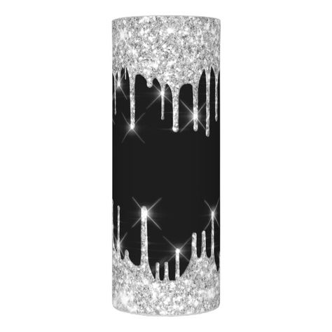 Silver Gray Black Drips Wedding Event Elegant Flameless Candle #affiliate , #sponsored, #Wedding#Drips#Elegant#Event White Prom Decorations, Bling Table Decorations, Decorative Table Ideas, Silver Anniversary Decorations, Dark Wedding Ideas, Black And Silver Party, Black And Silver Wedding, Black Silver Wedding, Bling Candle Holders