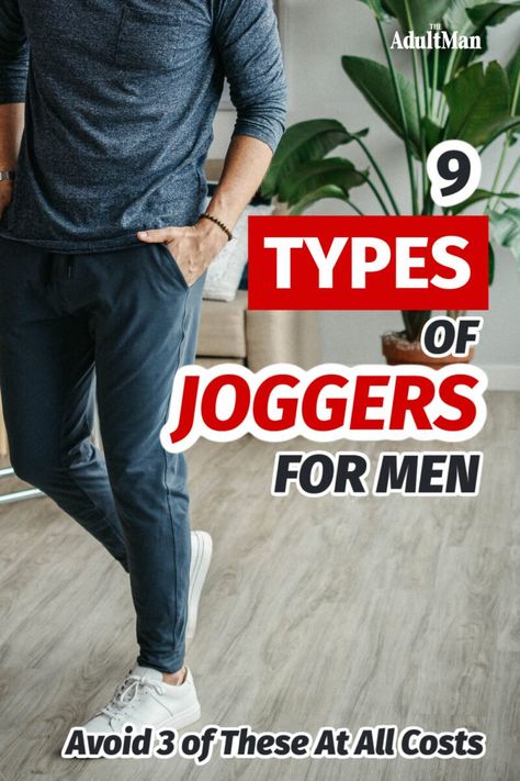 If you're thinking about buying a pair of denim joggers, you need to stop immediately and read this now. There are only six types of joggers worth getting. Denim Joggers Outfit Men, Joggers For Men Outfits, Men’s Joggers Style, Men’s Jogger Pants, Mens Black Joggers Outfit, Man Joggers Outfit, Blue Joggers Men Outfit, Men’s Joggers Outfit, Men’s Joggers