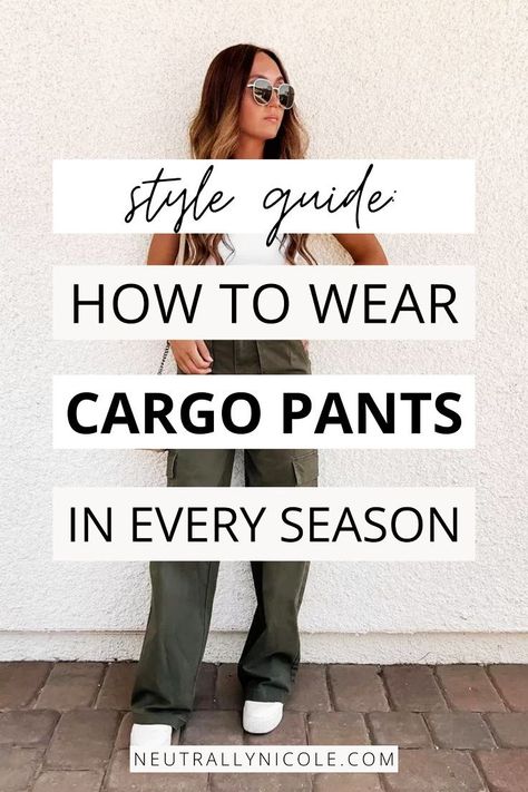 Master the art of versatile dressing with our guide on "How to Style Cargo Pants For Any Season." Elevate your fashion game as we showcase the best cargo pants for women and share tips on creating stylish looks for any occasion. Cargo Joggers Outfits, Women Cargo Pants Outfit, Cargo Pants Women Outfit, Green Cargo Pants Outfit, Best Cargo Pants, Navy Cargo Pants, Women's Cargo Pants, How To Style Cargo Pants, Cargo Pants Outfit Women