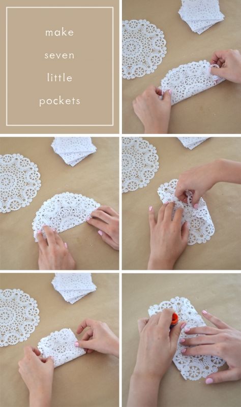 Make 3D snowflake stars from doilies and a gluestick. Doilies Diy, Paper Doily Crafts, Craft Ideas For Beginners, Paper Lace Doilies, Paper Snowflakes Diy, Doily Art, How To Make Snowflakes, Doilies Crafts, Snow Flakes Diy