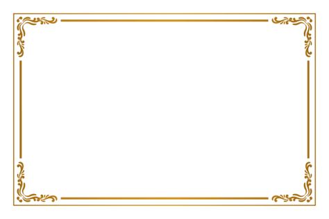 Classic Certificate Design, Border And Frames Design, Islamic Certificate Design, Certificate Frames And Borders, Certificate Background Aesthetic, Certificate Border Design Frames, Corner Designs Border, Bingkai Gold, Golden Border Design